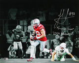 Ohio State Jack Sawyer "2x Insc" Signed 16x20 Horizontal Spotlight Photo BAS Wit