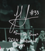 Ohio State Jack Sawyer "2x Insc" Signed 16x20 Horizontal Spotlight Photo BAS Wit