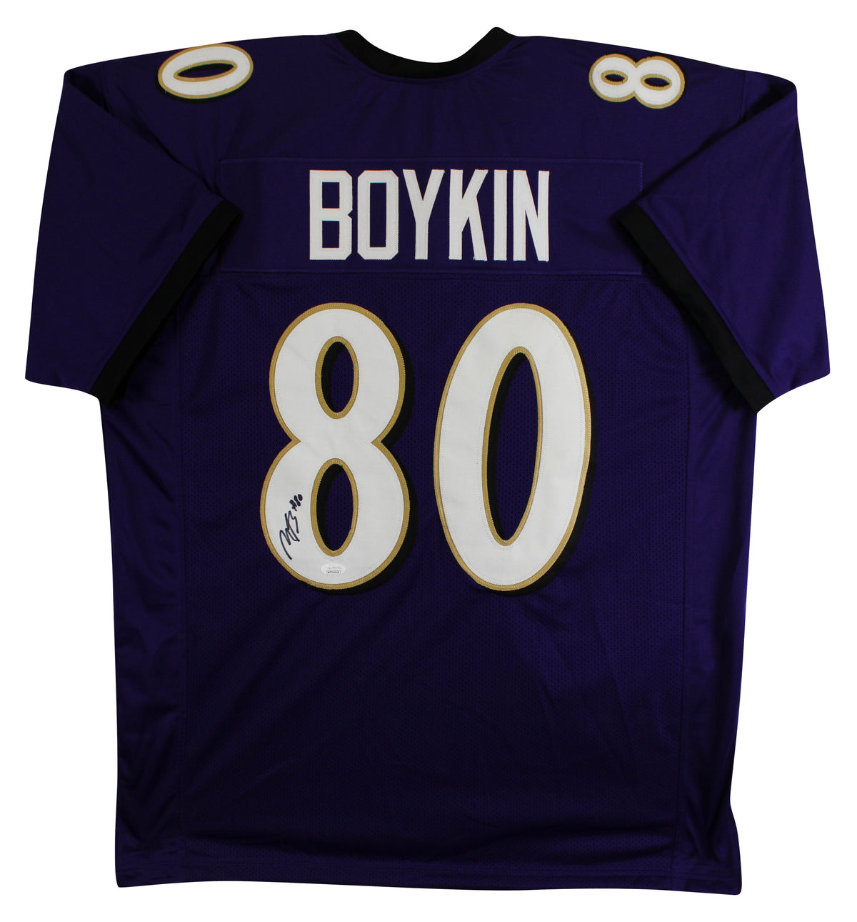 Miles Boykin Authentic Signed Purple Pro Style Jersey Autographed JSA #WPP500036