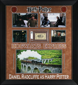 Daniel Radcliffe Signed 3x4 Hogwarts Express Ticket Framed Display BAS Slabbed