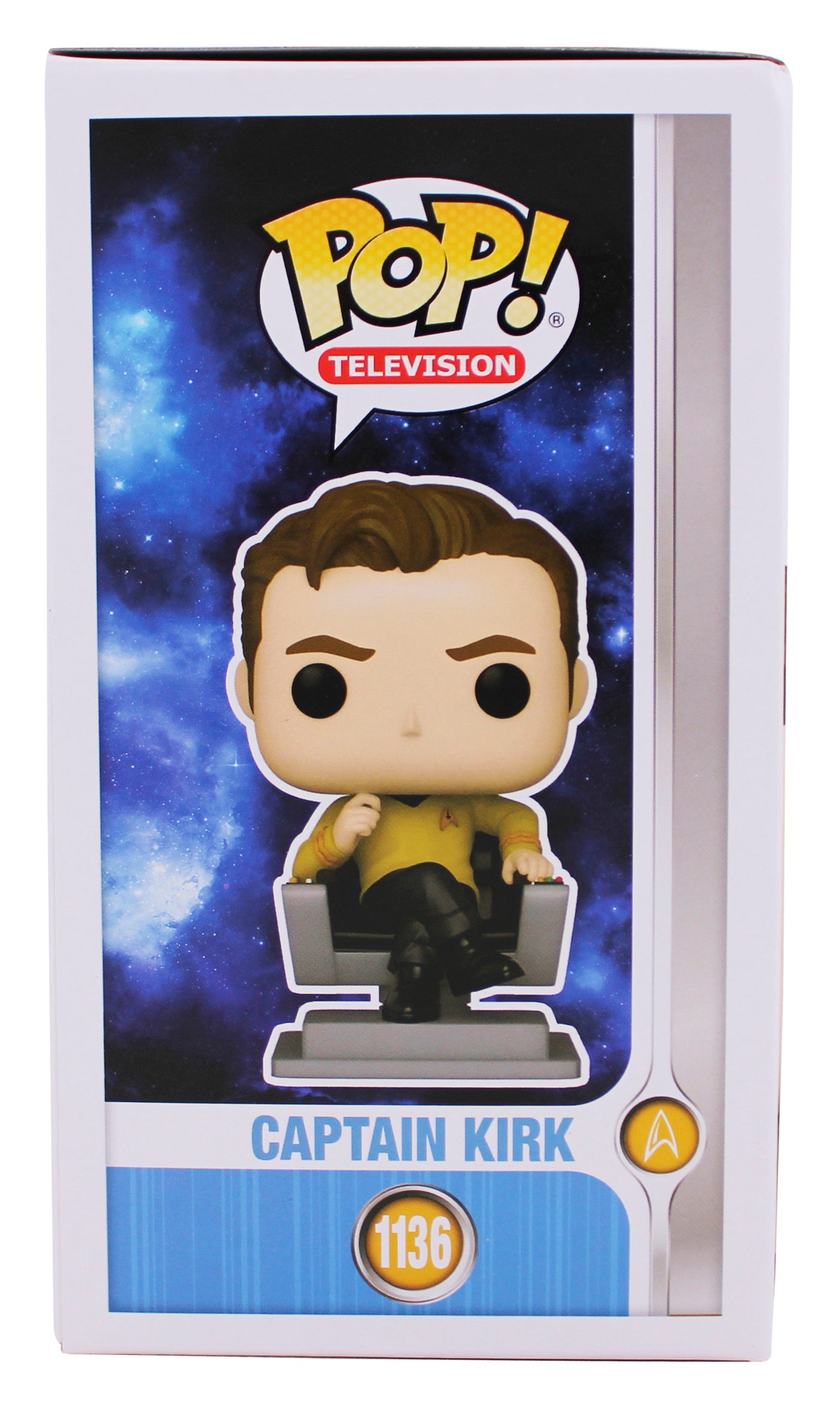 William Shatner Star Trek Signed Captain Kirk #1136 Funko Pop Figure BAS Witness