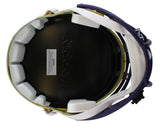 Vikings Adrian Peterson Signed Flash Full Size Speed Rep Helmet BAS Wit #WS10347