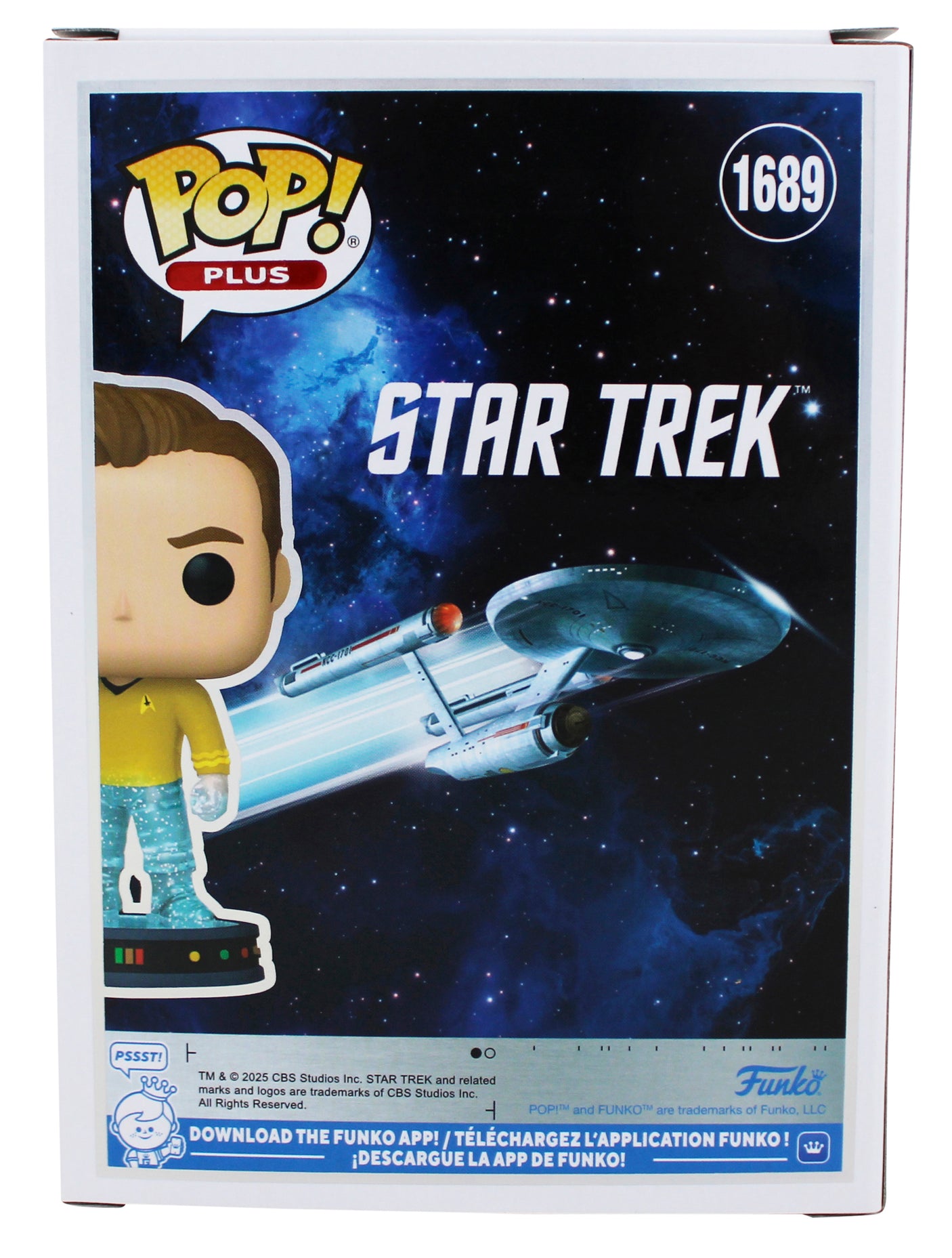 William Shatner Star Trek Signed James T. Kirk #1689 Funko Pop Figure BAS Wit