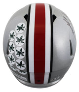 Ohio State Jack Sawyer "2024 Nat'l Champs" Signed F/S Speed Rep Helmet BAS Wit