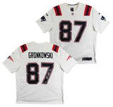 Patriots Rob Gronkowski Signed White 2020 Nike Limited Jersey BAS Witnessed