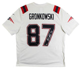 Patriots Rob Gronkowski Signed White 2020 Nike Limited Jersey BAS Witnessed