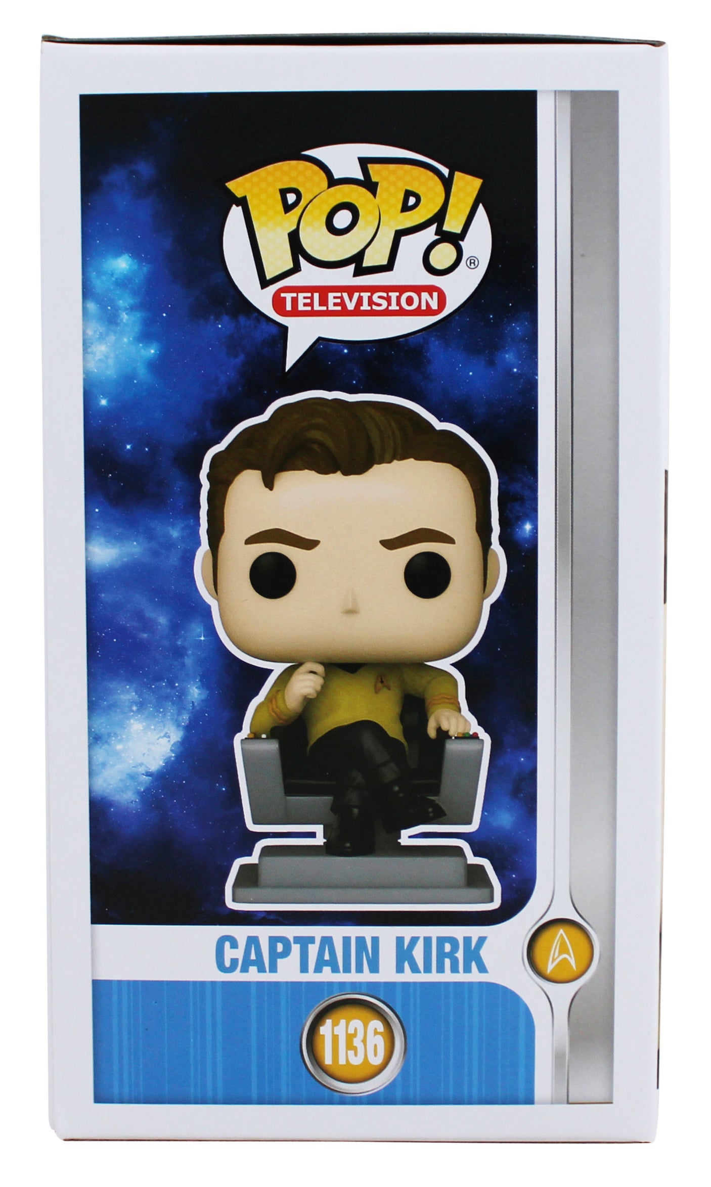 William Shatner Star Trek "Captain Kirk" Signed #1136 Funko Pop Figure BAS Wit