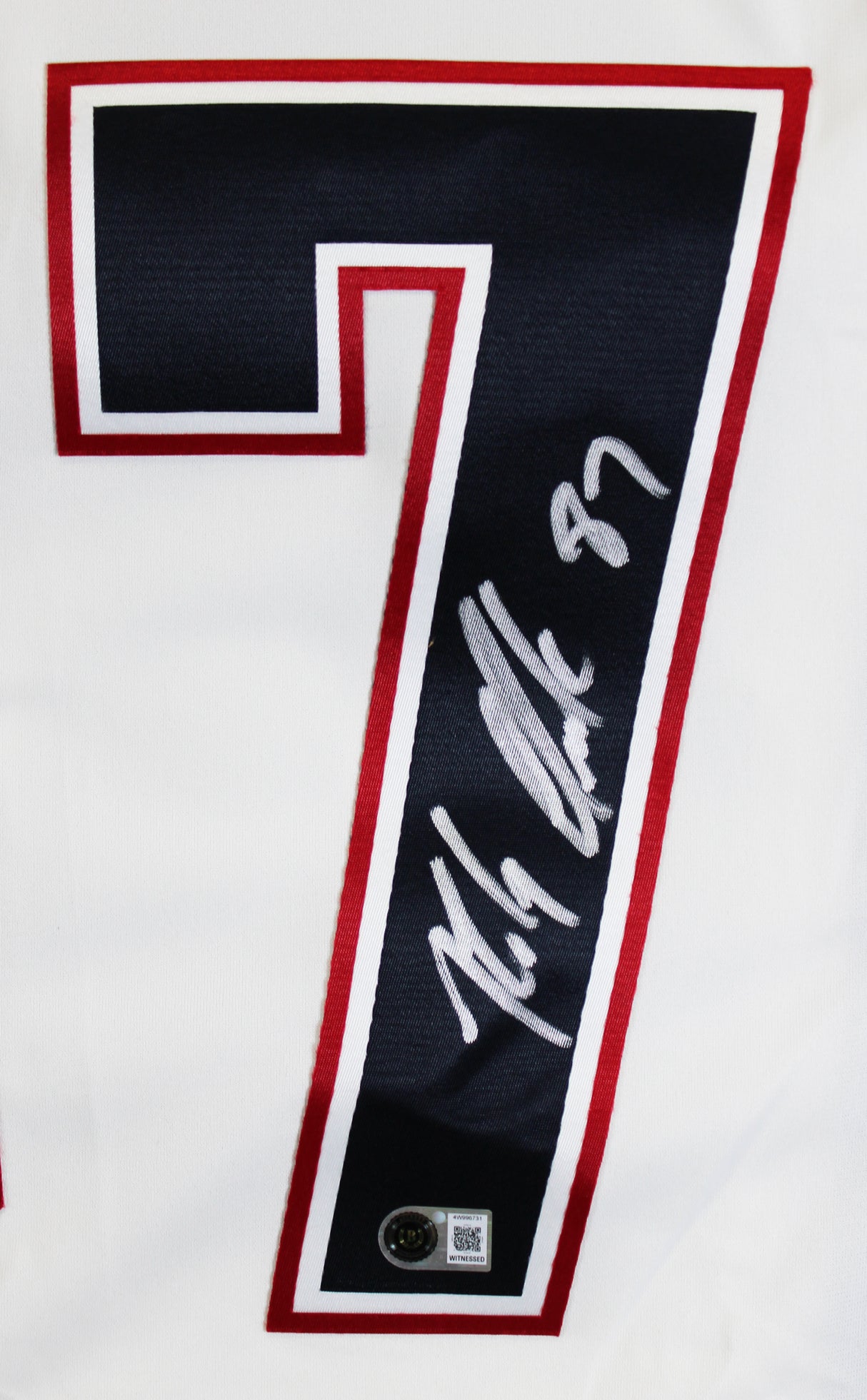Patriots Rob Gronkowski Authentic Signed White Nike Limited Jersey BAS Witnessed