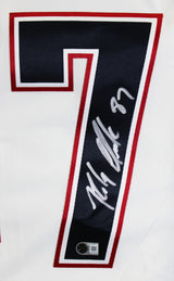 Patriots Rob Gronkowski Authentic Signed White Nike Limited Jersey BAS Witnessed