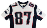 Patriots Rob Gronkowski Authentic Signed White Nike Limited Jersey BAS Witnessed