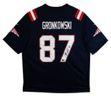 Patriots Rob Gronkowski Signed Navy Blue 2020 Nike Limited Jersey BAS Witnessed