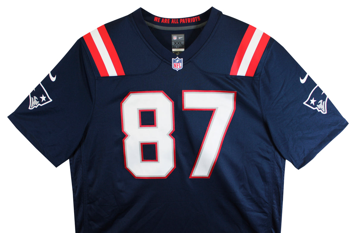 Patriots Rob Gronkowski Signed Navy Blue 2020 Nike Limited Jersey BAS Witnessed