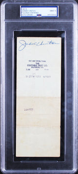 Colts Johnny Unitas Authentic Signed 1970 Payroll Check Auto 9! PSA/DNA Slabbed