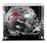 OSU Jack Sawyer "OATW" Signed 2024 Nat'l Champs F/S Speed Rep Helmet W/ Case BAS