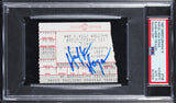 Hulk Hogan Signed 1987 Wrestlemania III Ticket Stub Auto 10! PSA/DNA Slabbed