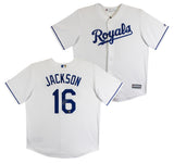 Royals Bo Jackson Authentic Signed White Majestic Cool Base Jersey BAS Witnessed