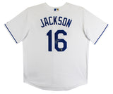 Royals Bo Jackson Authentic Signed White Majestic Cool Base Jersey BAS Witnessed