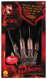 (4) Englund, Langenkamp, Wyss +1 Signed Deluxe Metal Freddy Krueger Glove BAS