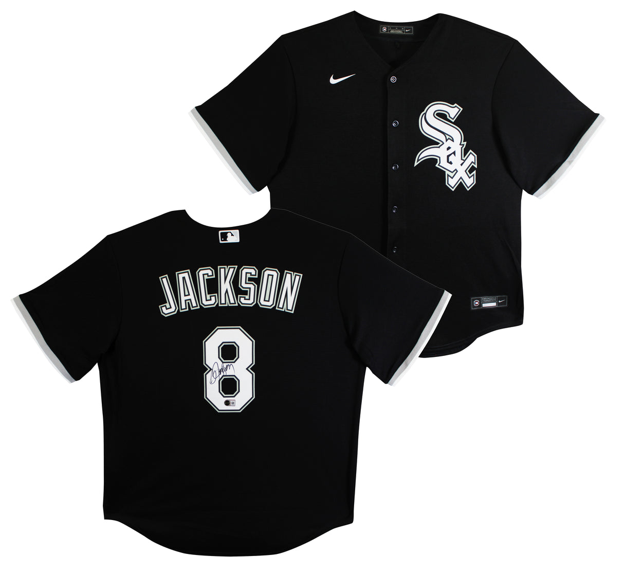 White Sox Bo Jackson Authentic Signed Black Nike Jersey BAS Witnessed