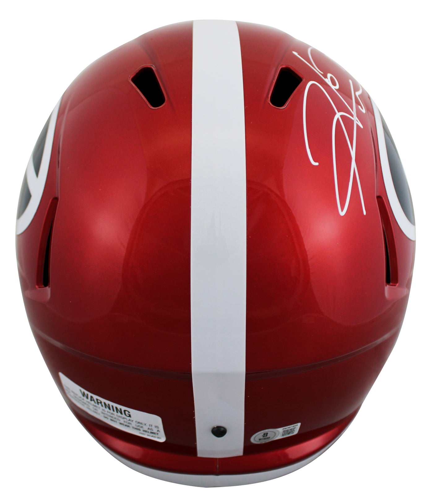 Georgia Hines Ward Signed Flash Full Size Speed Rep Helmet BAS Witnessed
