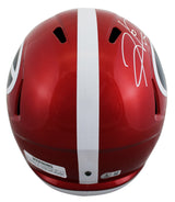 Georgia Hines Ward Signed Flash Full Size Speed Rep Helmet BAS Witnessed