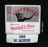 Raiders Bo Jackson Authentic Signed Black Mitchell & Ness Jersey BAS Witnessed