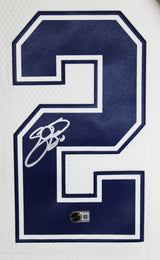 Cowboys Emmitt Smith Signed White Thanksgiving M&N Jersey BAS Witnessed
