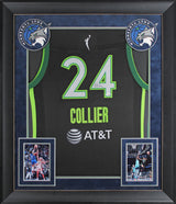 Lynx Napheesa Collier Authentic Signed Black Nike Framed Jersey JSA #CL31375