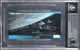(6) Peterson +5 Signed 1995 Star Wars Widevision #49 Card Auto 10! BAS Slabbed
