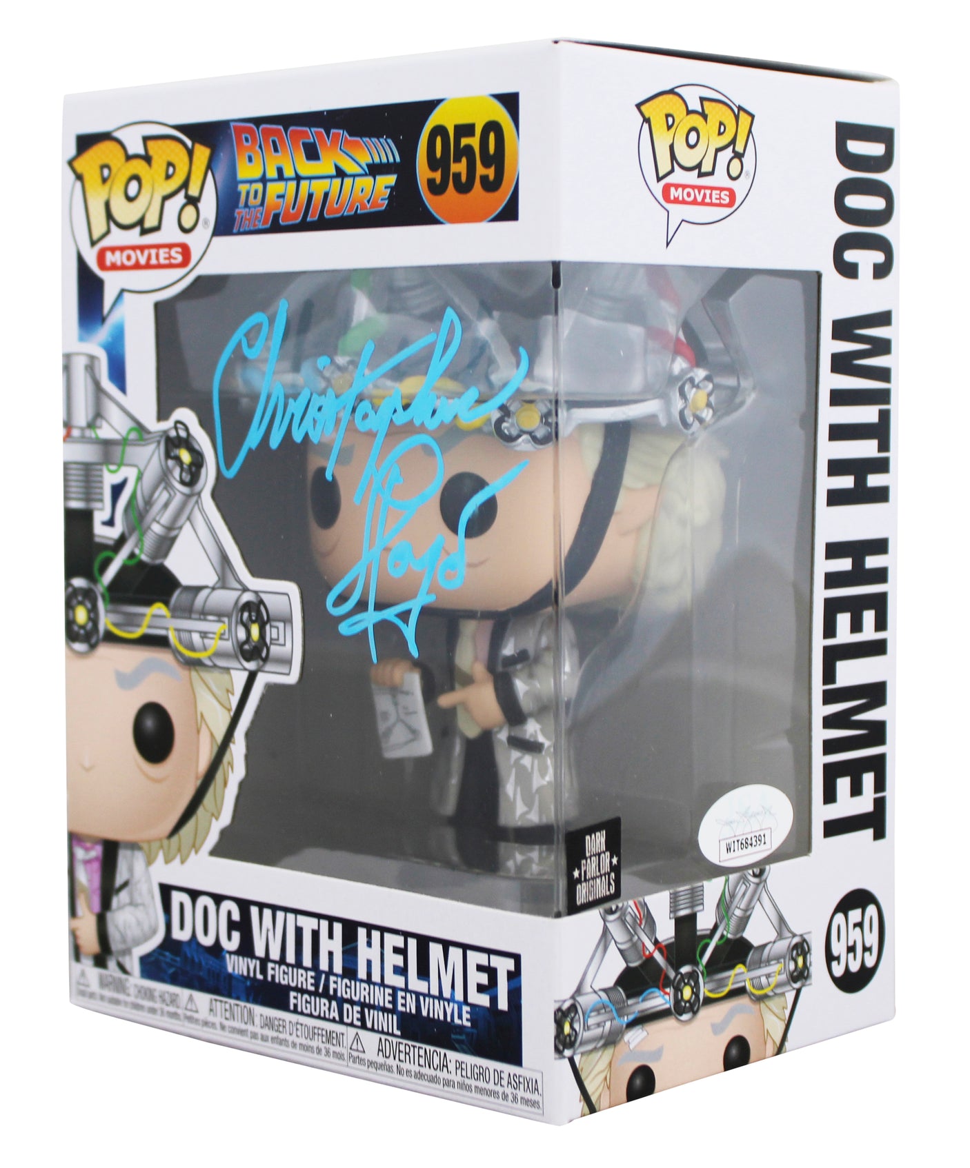 Christopher Lloyd Back To The Future Signed #959 Funko Pop Figure JSA #WIT684391