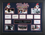 Major League (7) Sheen, Snipes, Berenger, Russo +3 Signed Framed Display BAS LOA