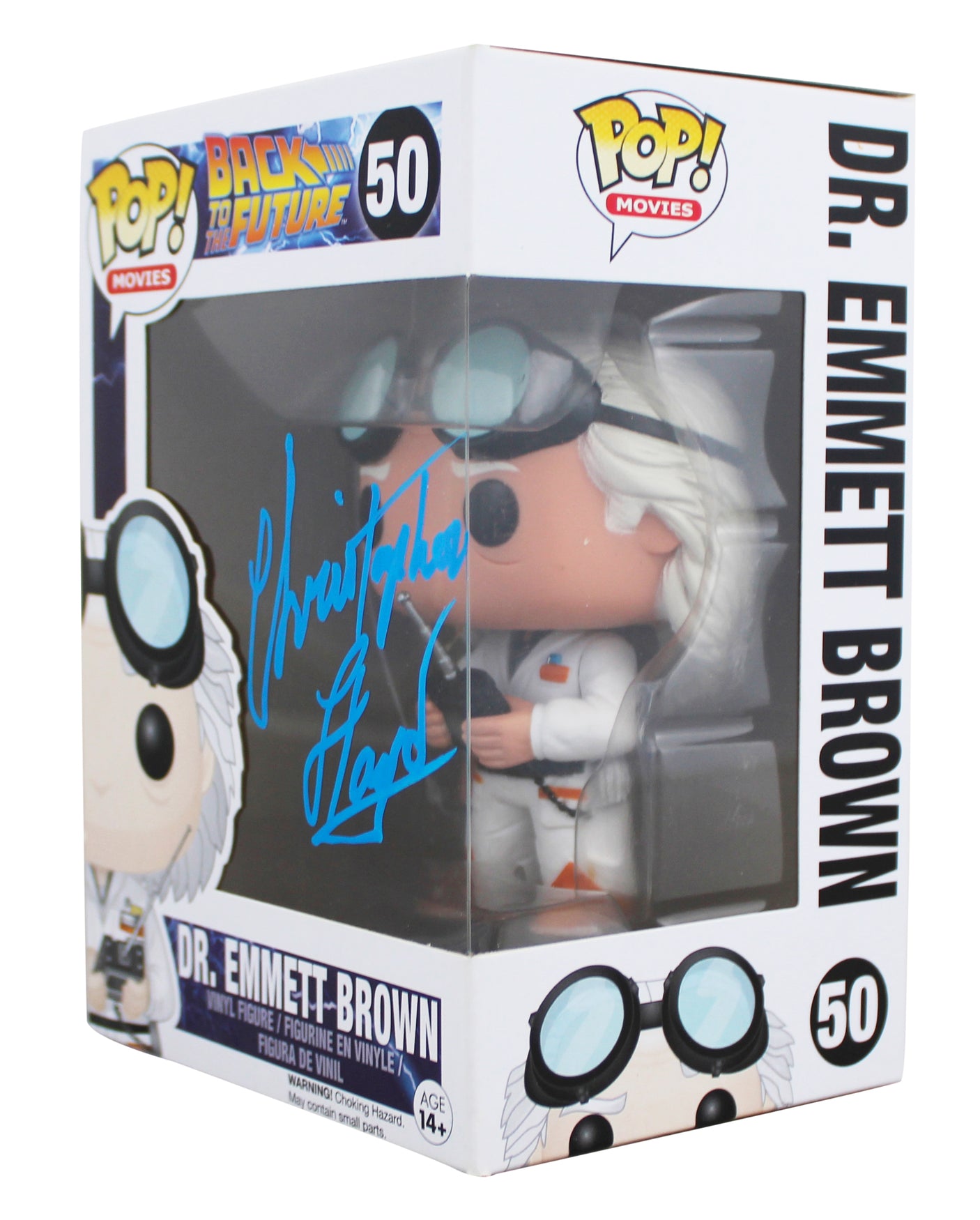 Christopher Lloyd Back To The Future Signed #50 Funko Pop Figure PSA #AA87736