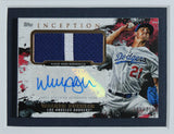 Walker Buehler Signed 2021 Topps Inception Relic Card #50/200 Framed Display