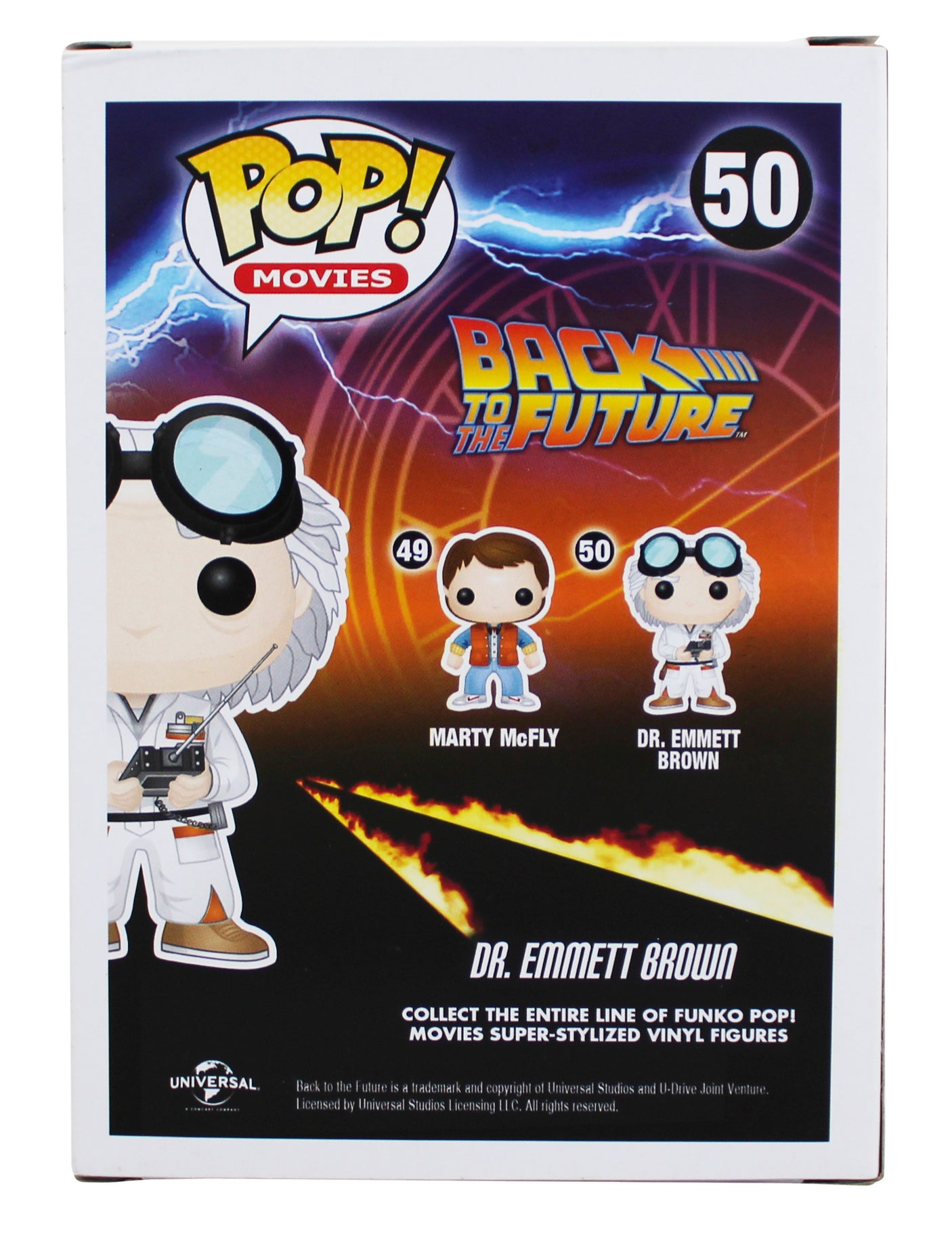 Christopher Lloyd Back To The Future Signed #50 Funko Pop Figure PSA #AA87736