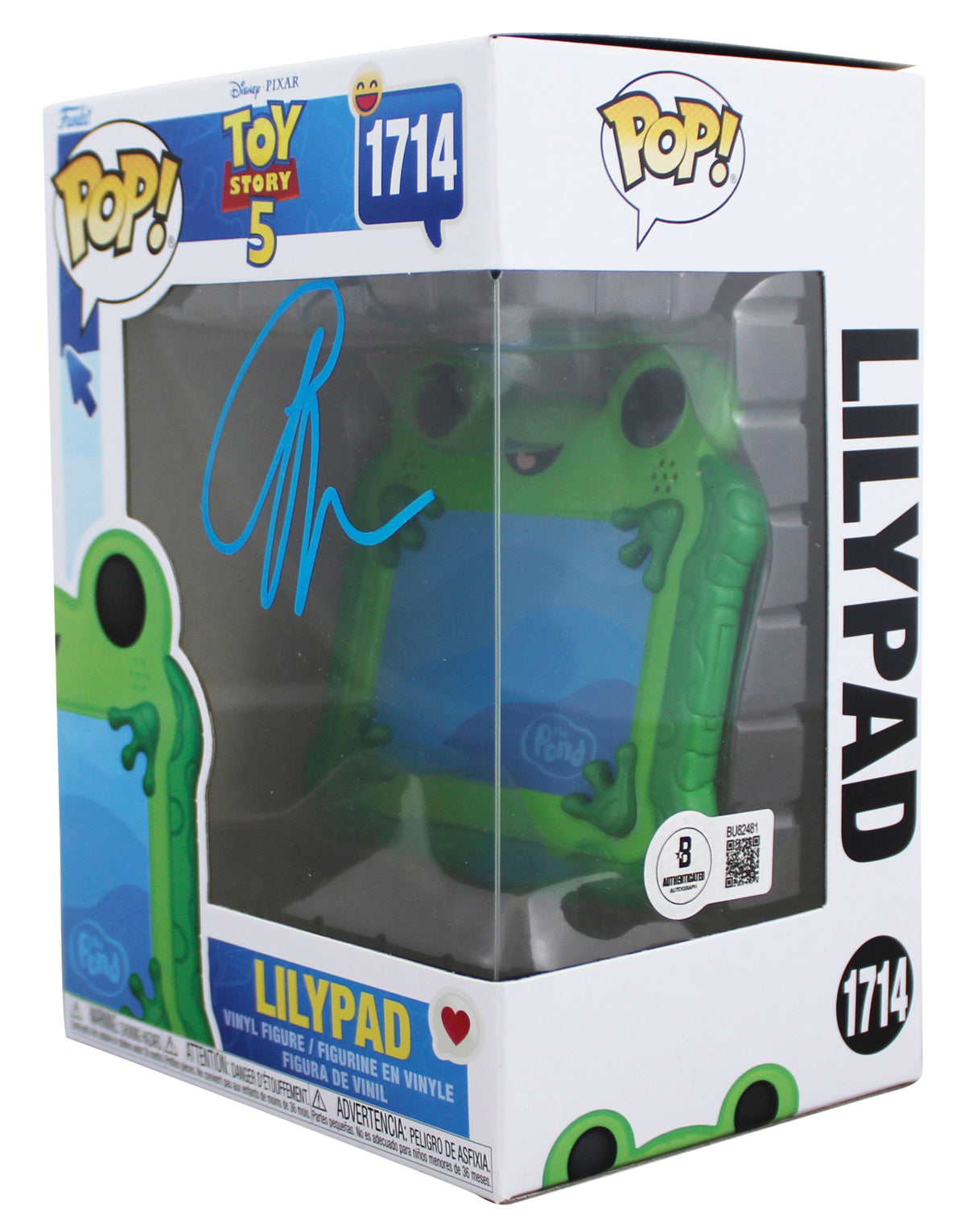 Greta Lee Toy Story 5 Signed Lilypad #1714 Funko Pop Vinyl Figure BAS #BU82481