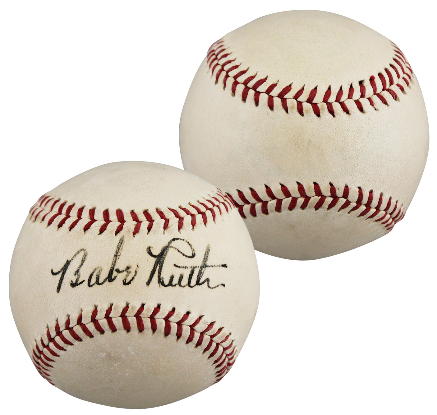 Yankees Babe Ruth Authentic Signed Baseball Graded 7.5! PSA/DNA #AP07003