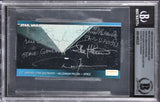 (6) Peterson, Beasley +4 Signed 1995 Star Wars Widevision #50 Card BAS Slabbed