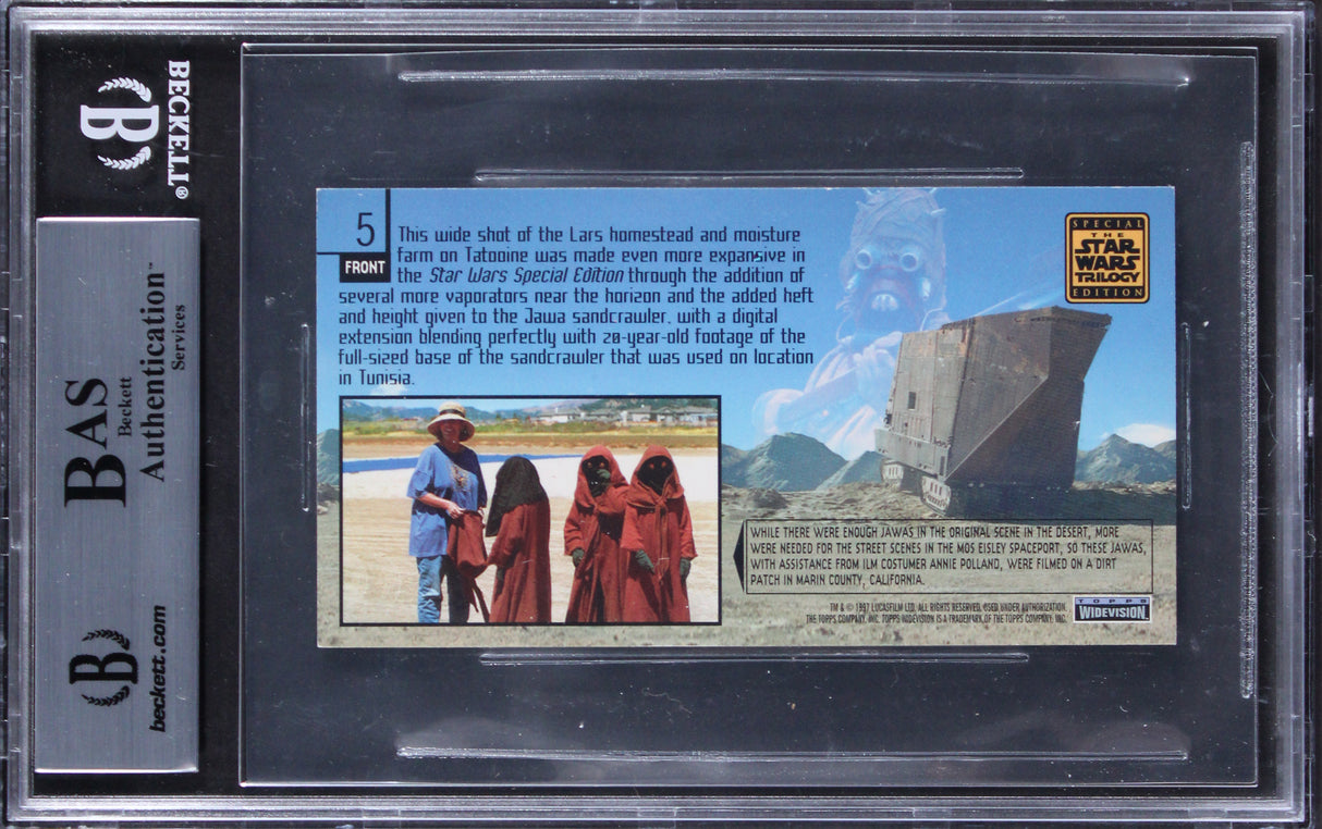 (4) Diamond, Goffe +2 Signed 1997 Star Wars Trilogy Special #5 Card BAS Slabbed