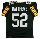 Clay Matthews III Authentic Signed Green Pro Style Jersey BAS Witnessed