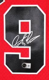 Bulls Dennis Rodman Signed Red Mitchell & Ness HWC Swingman Jersey BAS Witnessed