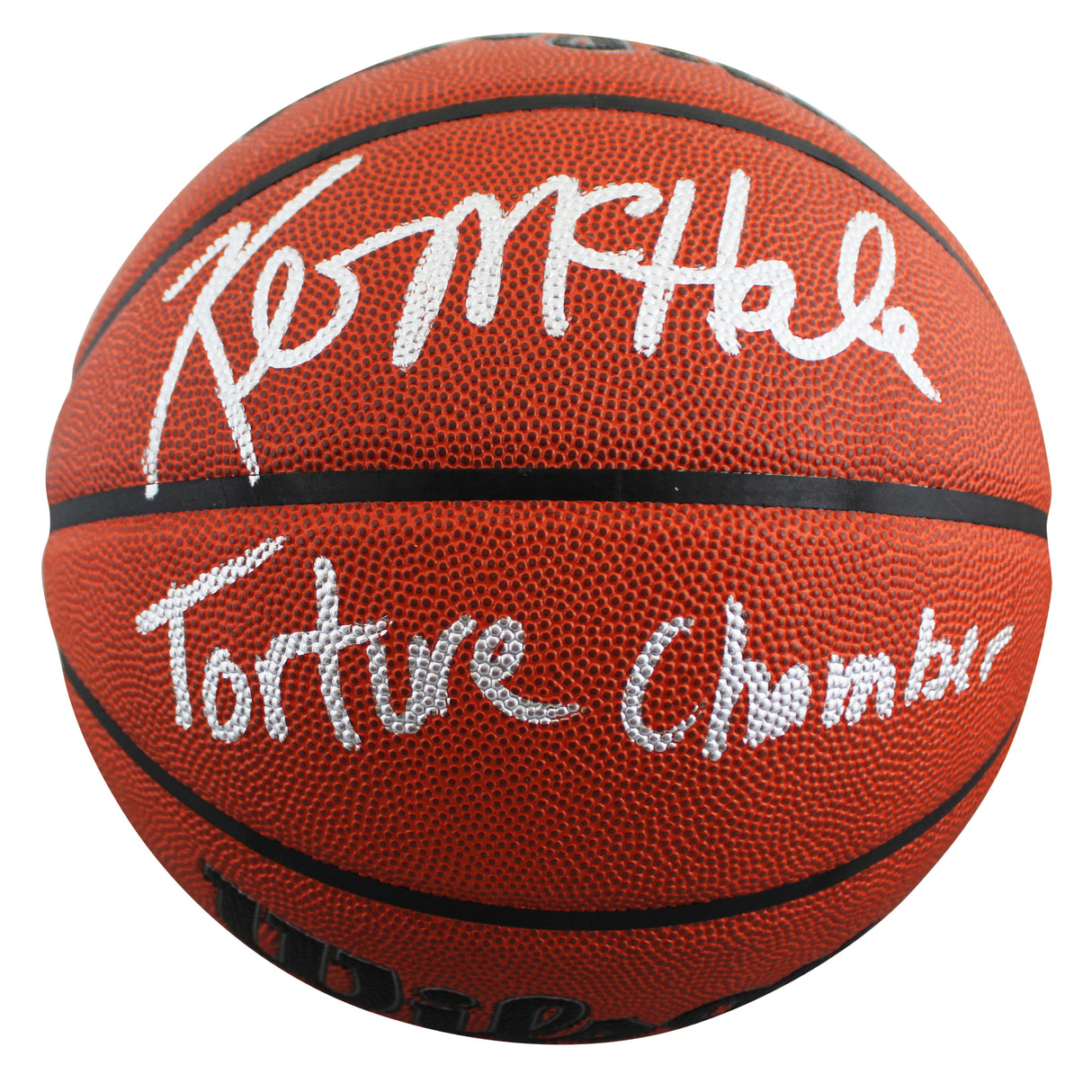 Celtics Kevin McHale "Torture Chamber" Signed Wilson Basketball BAS Witnessed