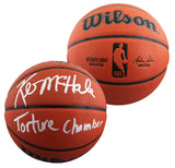 Celtics Kevin McHale "Torture Chamber" Signed Wilson Basketball BAS Witnessed