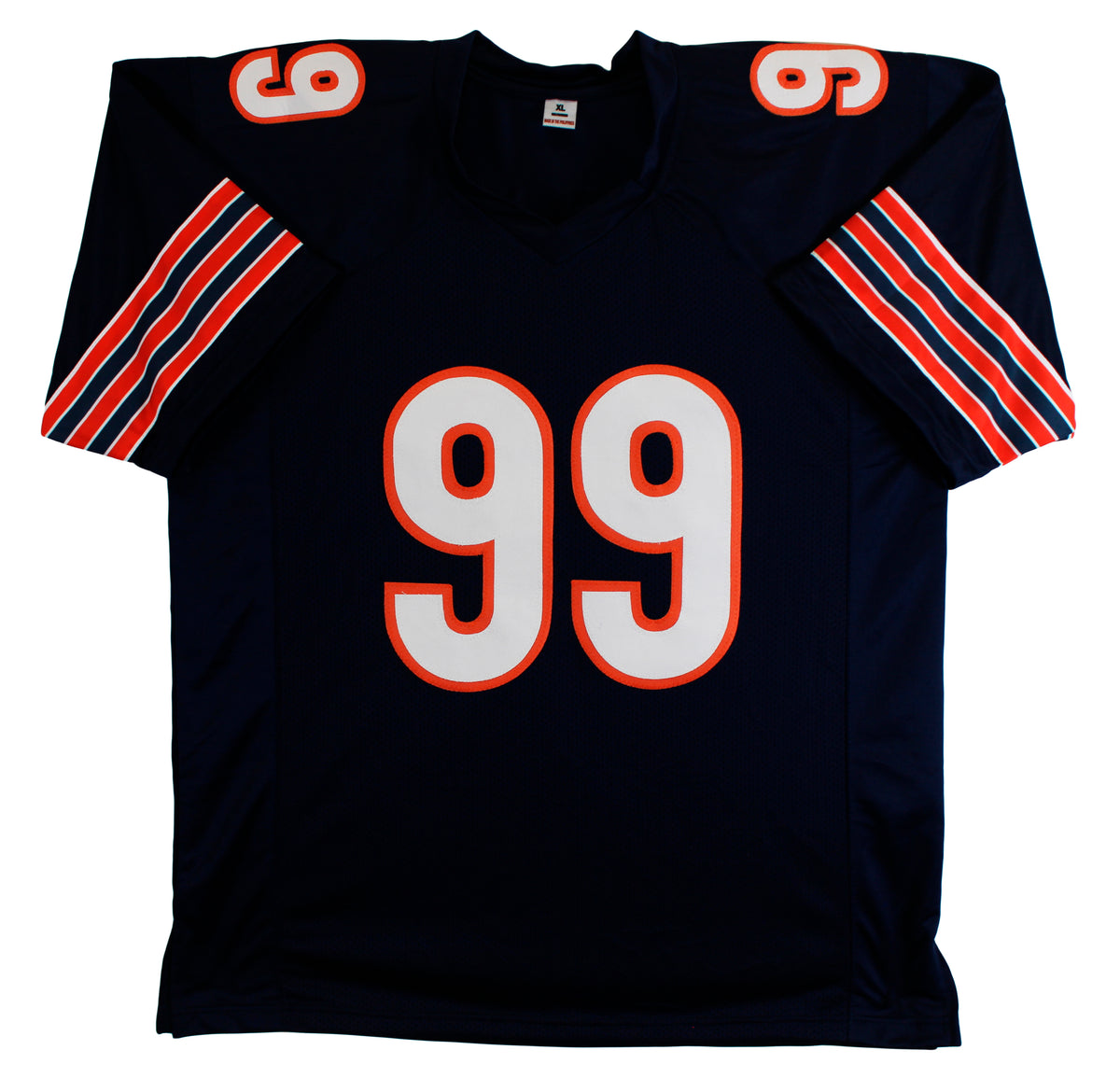 Dan Hampton "HOF 02" Authentic Signed Navy Blue Pro Style Jersey BAS Witnessed