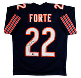 Matt Forte Authentic Signed Navy Pro Style Jersey Autographed BAS Witnessed