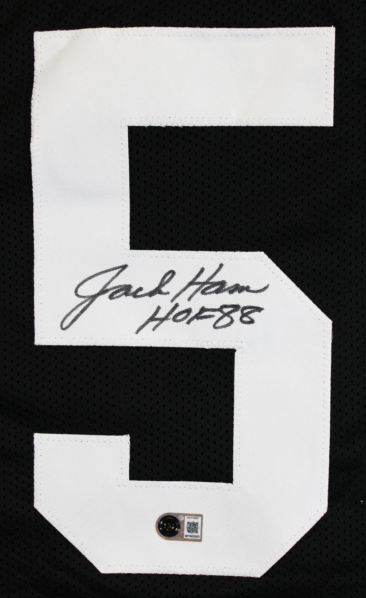 Jack Ham "HOF 88" Authentic Signed Black Pro Style Jersey Autographed BAS 2
