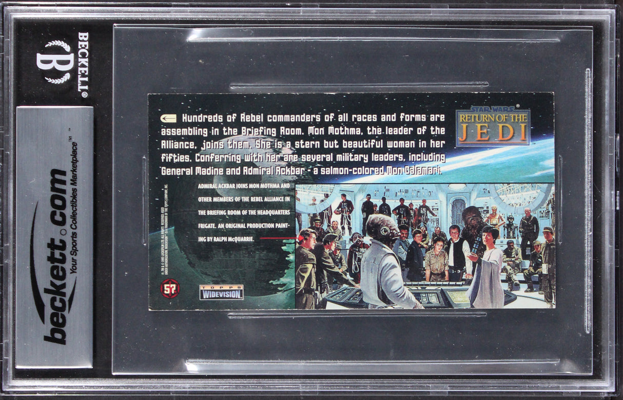 (2) Blakiston & Golding Signed 1996 Star Wars ROTJ #99 Card Auto 10! BAS Slab