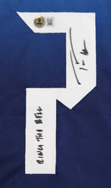 Trea Turner "Ring the Bell" Signed Light Blue Pro Style Jersey BAS Witnessed