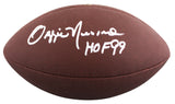 Browns Ozzie Newsome "HOF 99" Signed Wilson Super Grip Football W/ Case BAS Wit