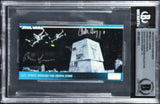 (2) Green, Aschkynazo Signed 1995 Star Wars Widevision #90 Card Auto 10 BAS Slab
