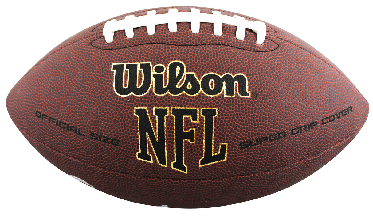 Browns Ozzie Newsome "HOF 99" Signed Wilson Super Grip Football W/ Case BAS Wit